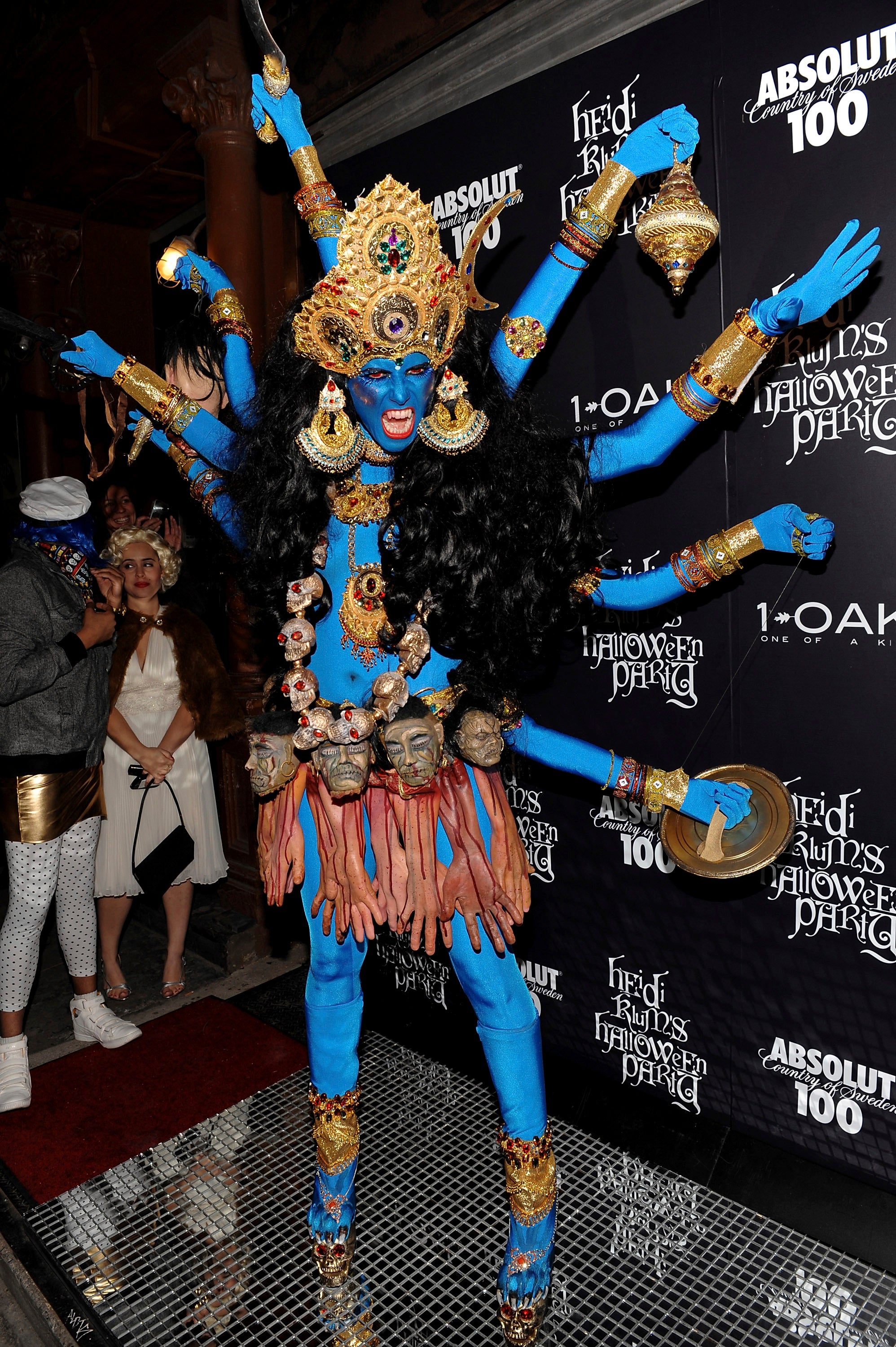 Heidi Klum, dressed as Kali, the Hindu goddess of death and time, attends her annual Halloween party at 1Oak on Friday, Oct. 31, 2008