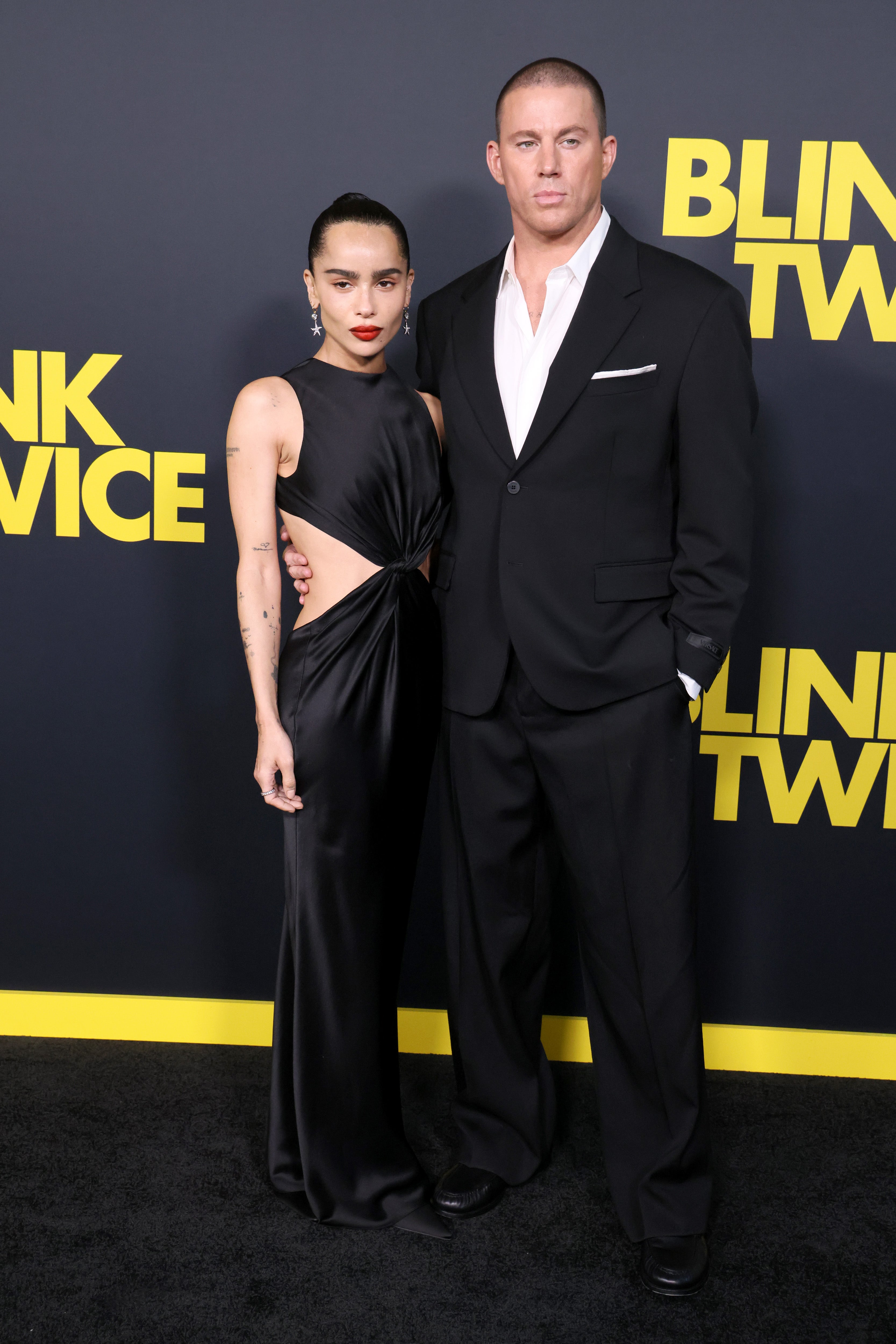 Tatum and Kravitz make their red carpet debut as an engaged couple in August 2024