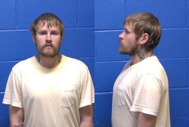 <p>Justin Seymour, 34, has been arrested after authorities say he breached a TSA checkpoint and forcibly boarded a plane at the Missoula Montana Airport last week</p>