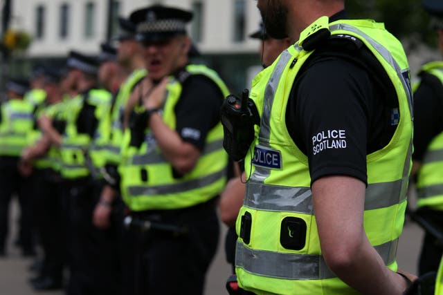 Police Scotland officers are set to withdraw goodwill from 5pm on Friday, the Scottish Police Federation has announced (Andrew Milligan/PA)