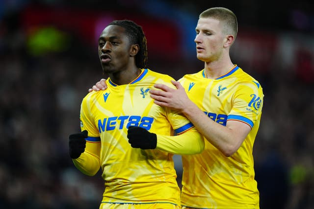 Eberechi Eze celebrates his goal (Mike Egerton/PA)