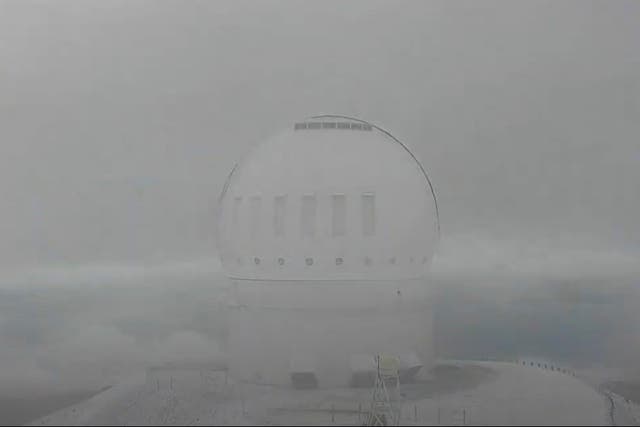 <p>The summit of Mauna Kea in Hawaii on Sunday</p>