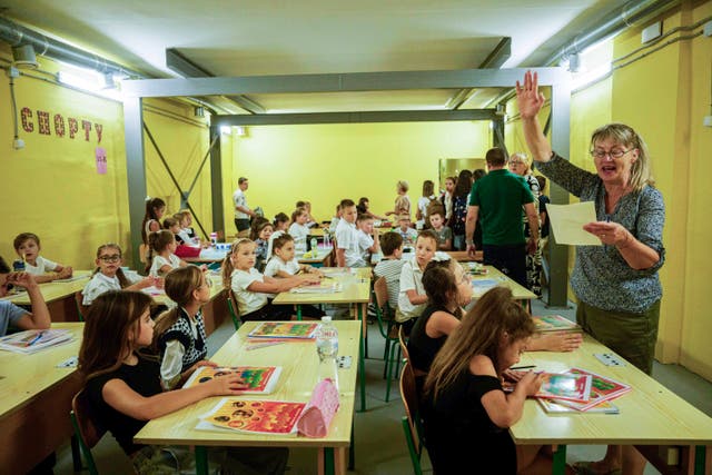 Russia-Ukraine-War-Underground Schools