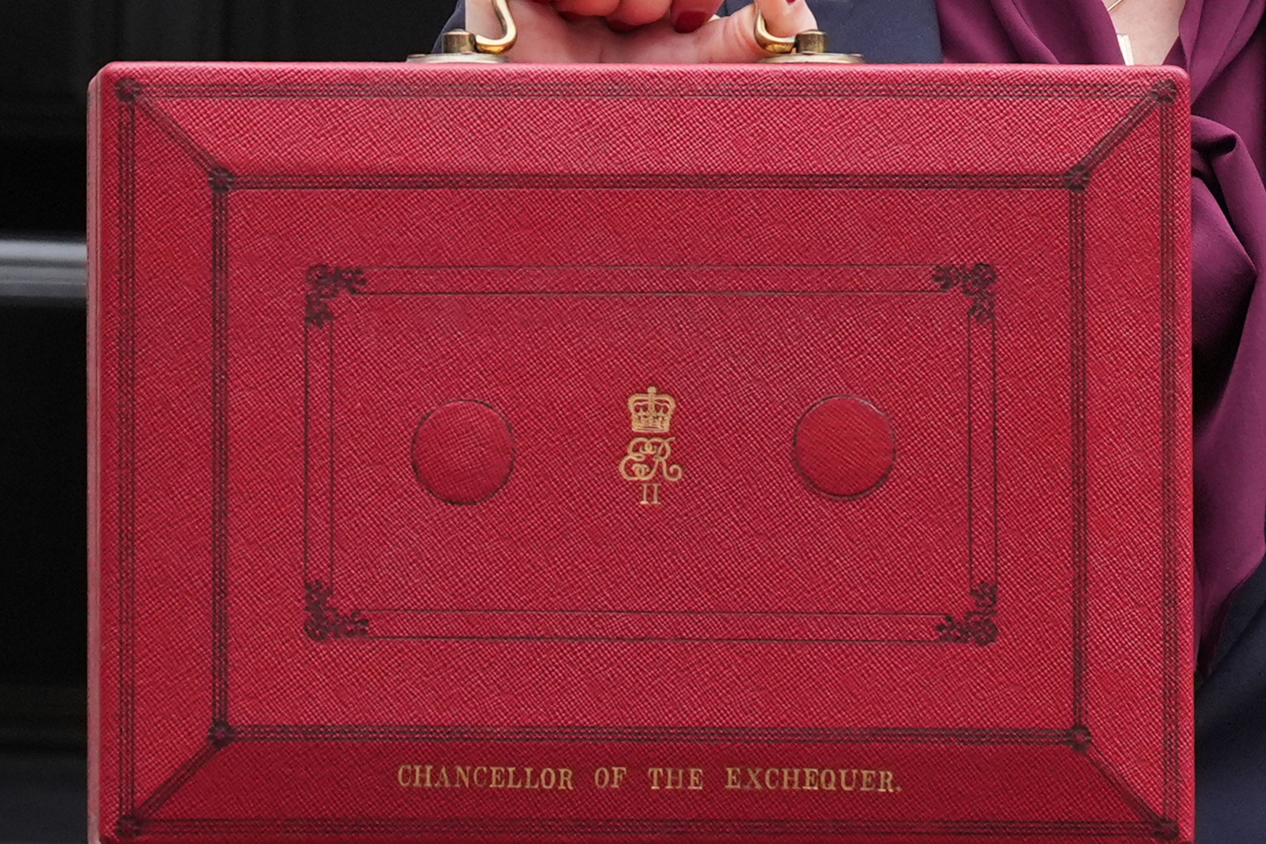 Chancellor of the Exchequer Rachel Reeves’s ministerial red box (Lucy North/PA)