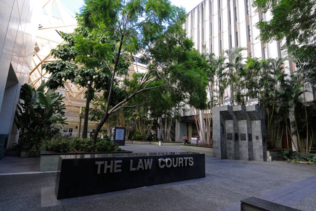 The second accused appeared at Brisbane’s Supreme Court last week (Richard Sowersby/Alamy/PA)