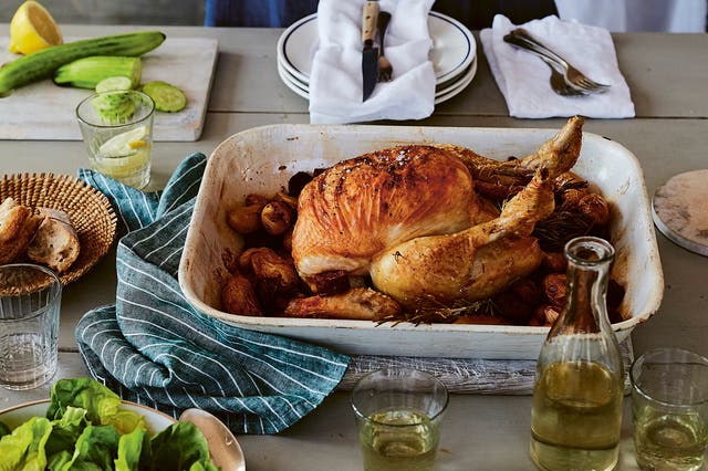 <p>Golden, buttery, and unapologetically indulgent – this chicken is a hug in a roasting pan. The crispy bacon? Consider it the cook’s rightful tax</p>