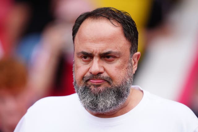 Nottingham Forest owner Evangelos Marinakis is suing a rival football club owner (Mike Egerton/PA)