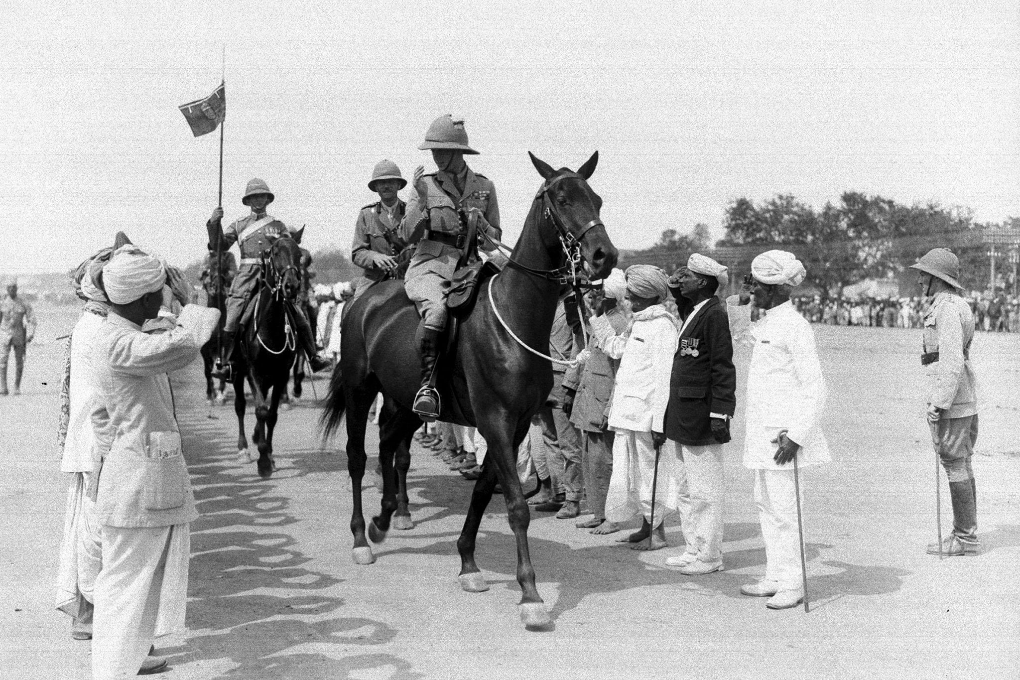 The Prince of Wales in Bangalore, India, during his tour to Japan and east Asia