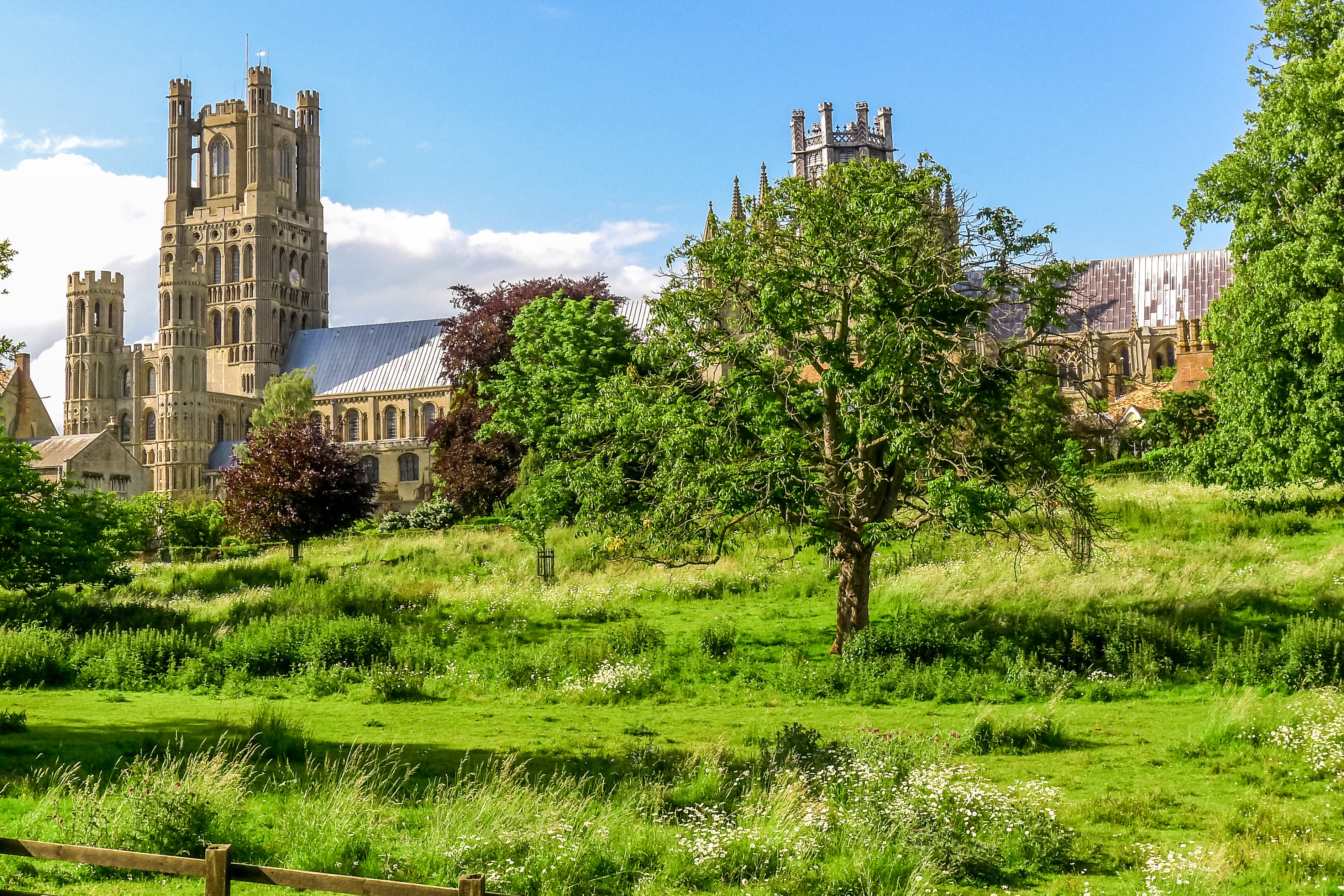 The Ely Cathedral is known as the ‘Ship of the Fens’ for the way it floats on the flat horizon