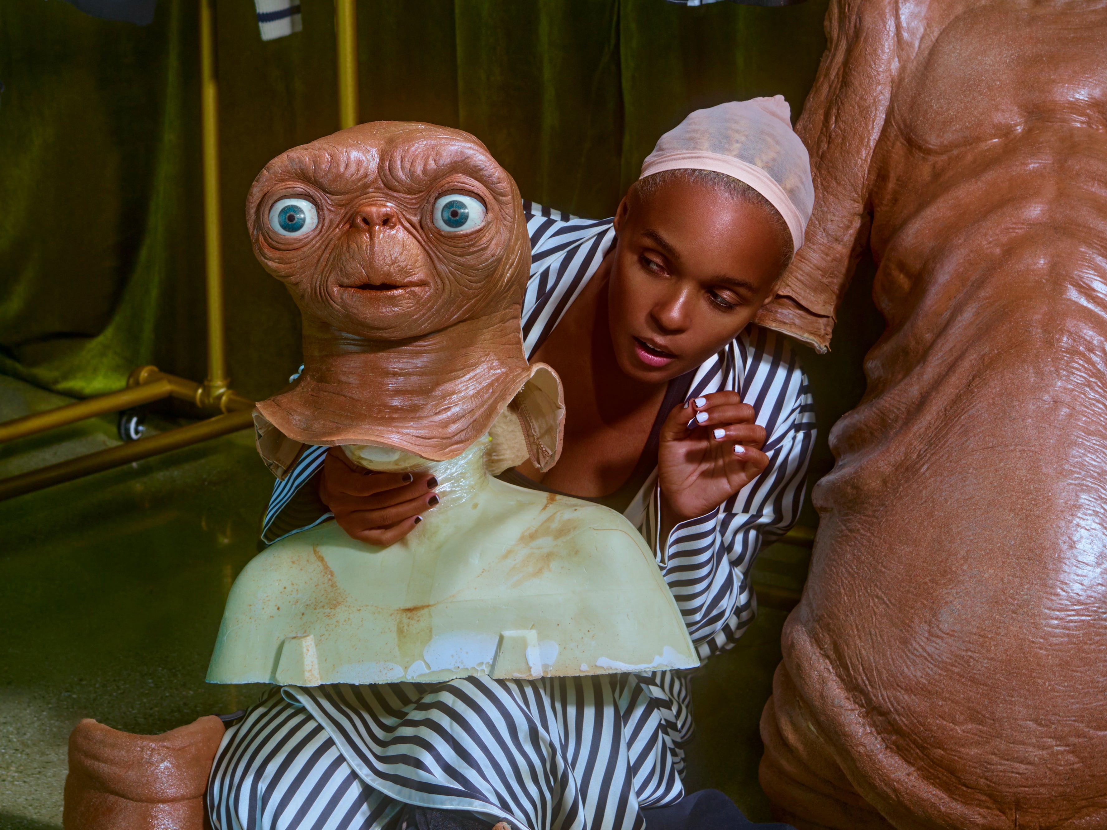 Janelle Monae dresses as ET from the 1982 Steven Spielberg film