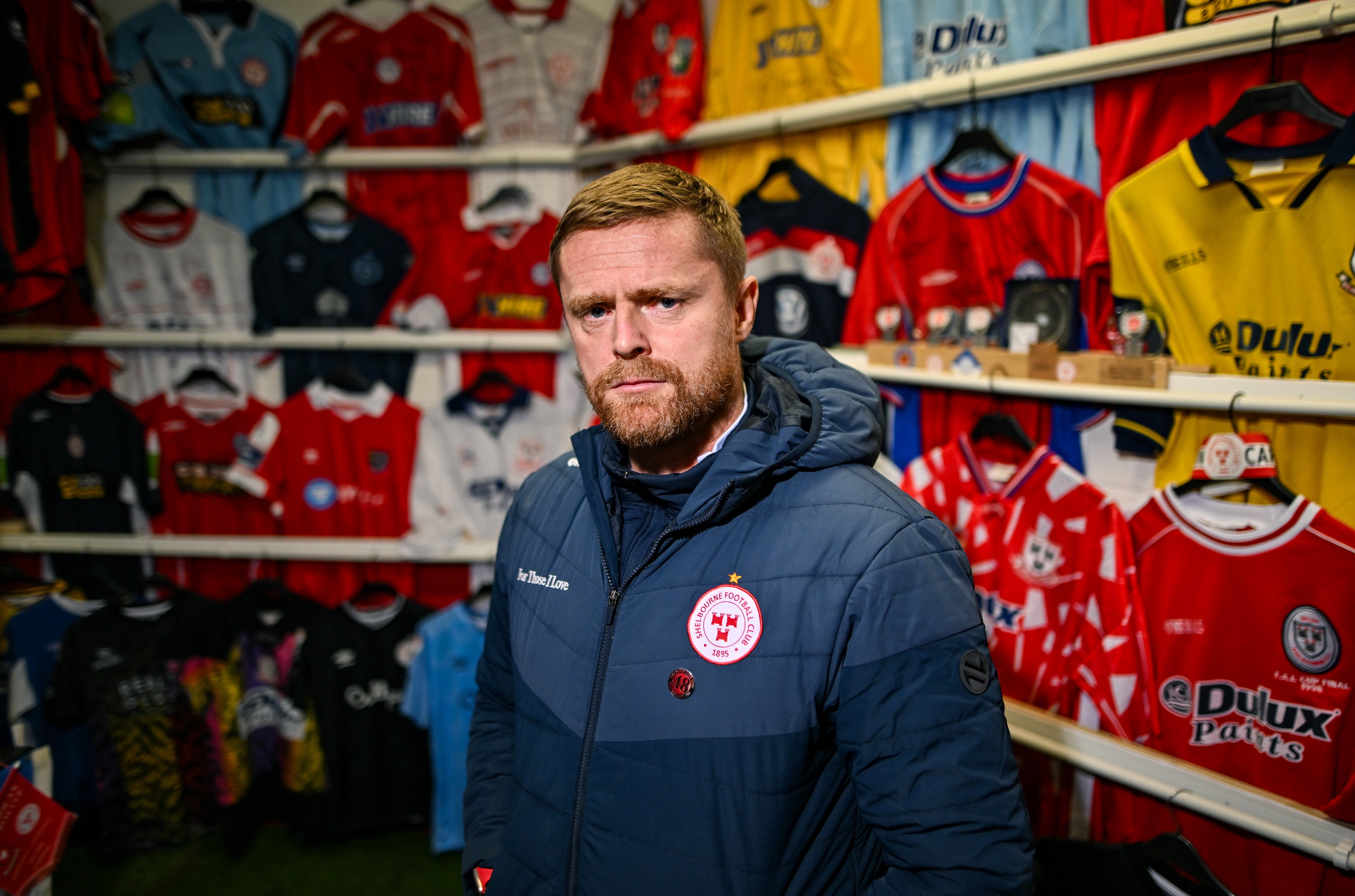 Damien Duff at Tolka Park in Dublin