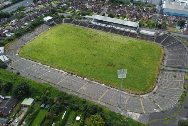 Casement Park GAA stadium in Belfast, Northern Ireland (Niall Carson/PA)