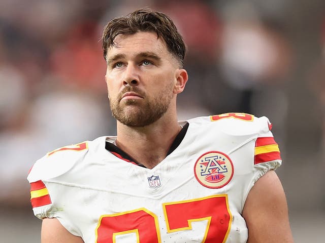 <p>Travis Kelce claims he’s never experienced a ‘dry spell’ in the bedroom </p>