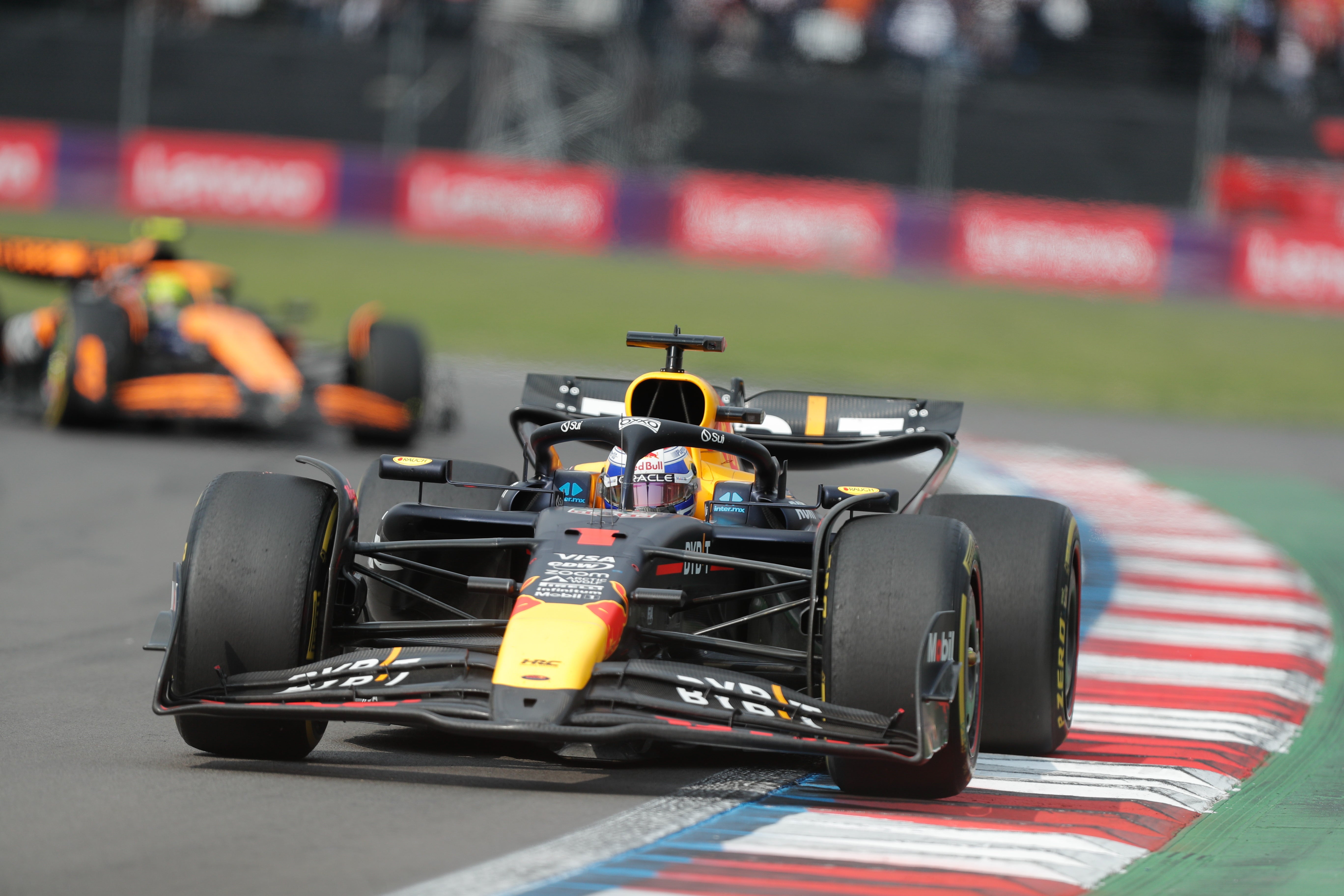 Verstappen was awarded a 20-penalty at the Mexico Grand Prix for an on-trakc tussles with Lando Norris