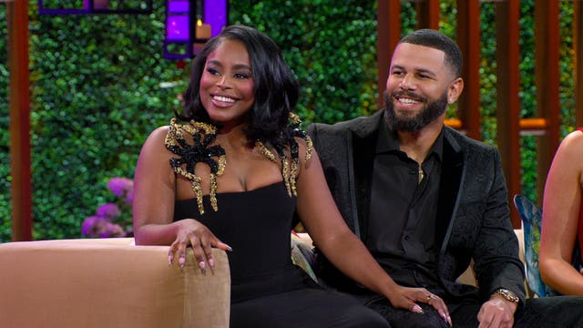 <p>Ashley y Tyler, estrellas de Love Is Blind, en la reunión de la séptima temporada </p>