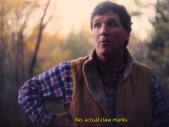 Tucker Carlson, in a clip from the movie ‘Christianities?’, describes when he was mauled by a demon