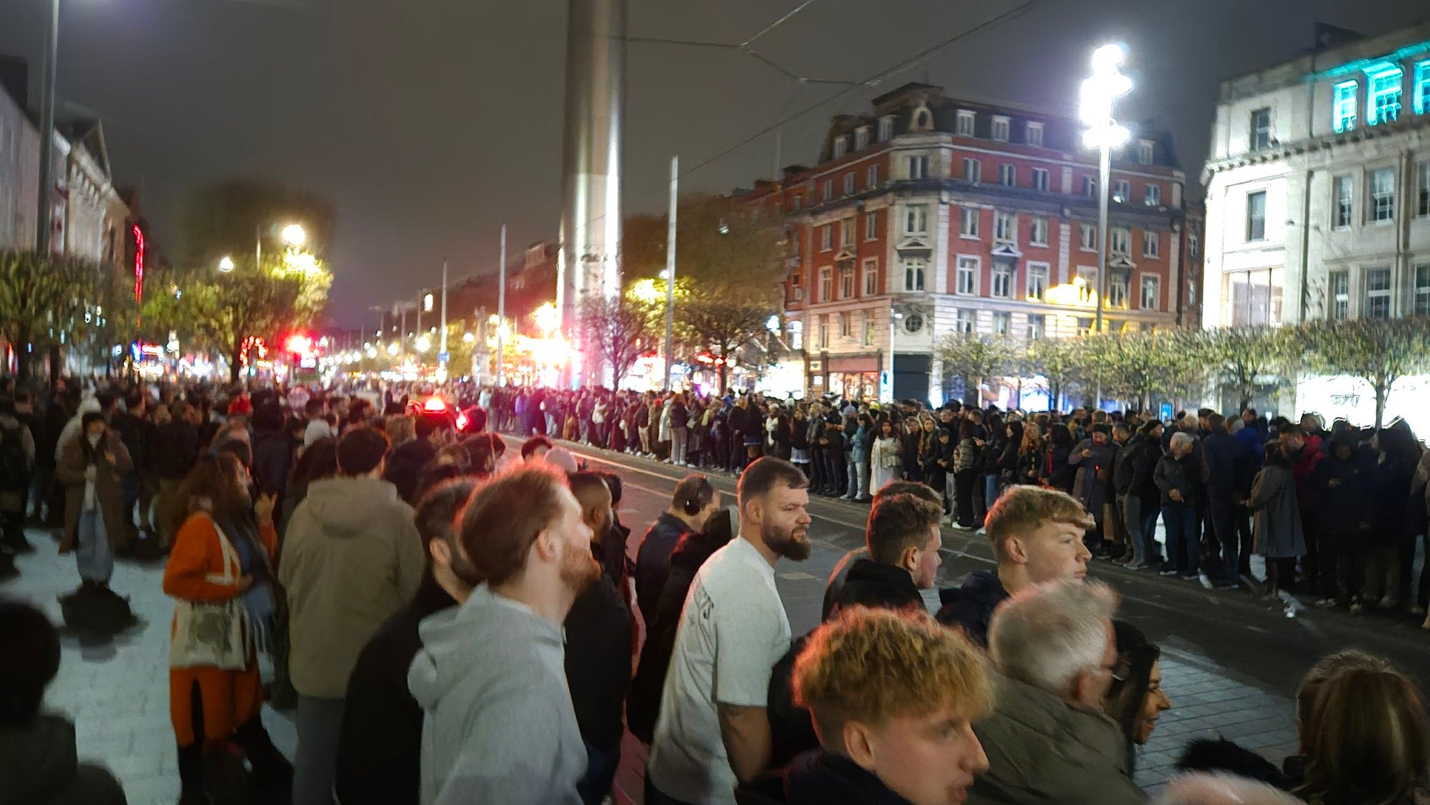 Thousands flocked to Dublin City centre to see the parade that never was