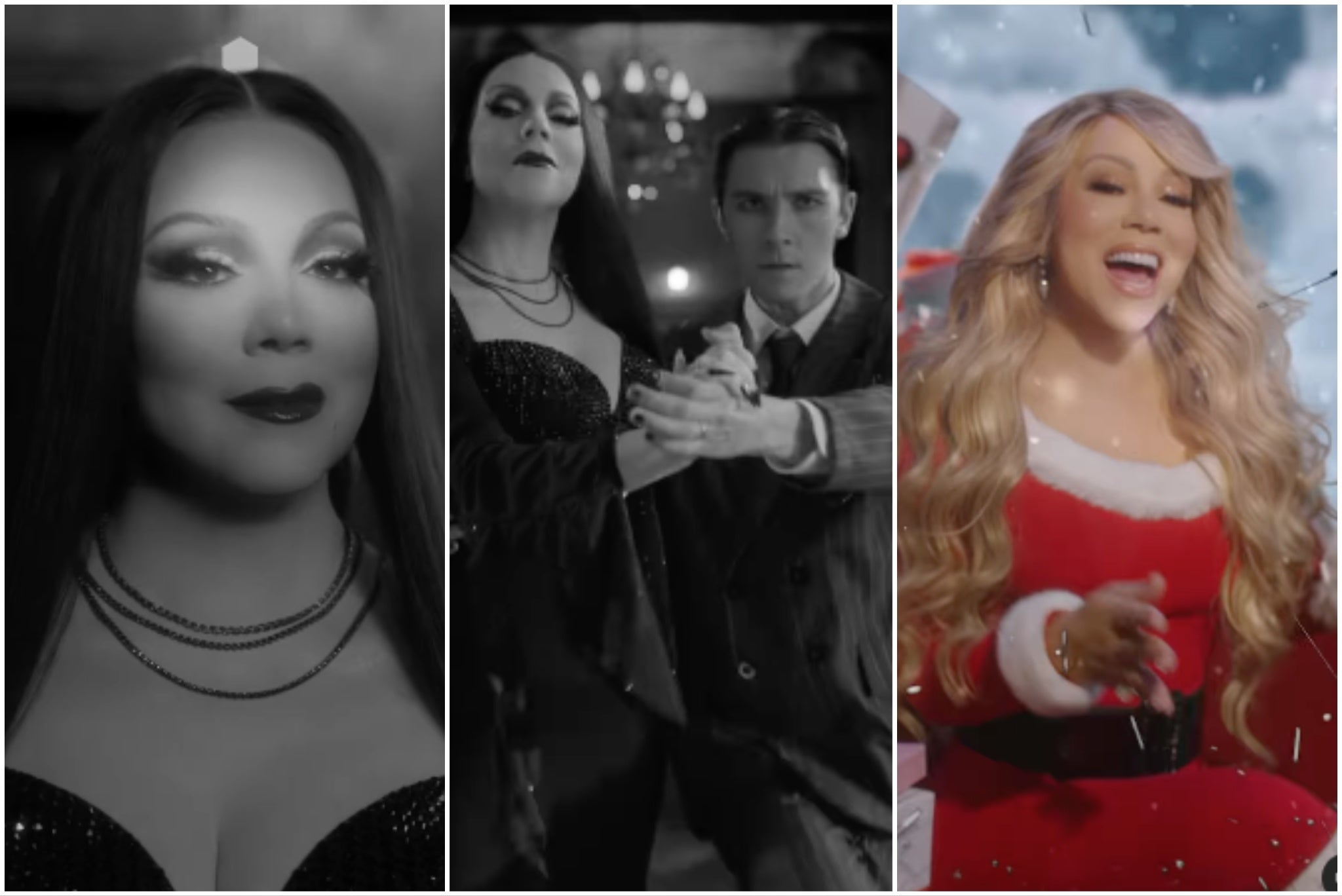 Mariah Carey stars in a new clip heralding the beginning of the festive season