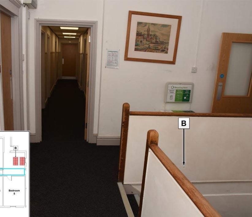 The corridor in the boarding house at Blundell’s School in Devon