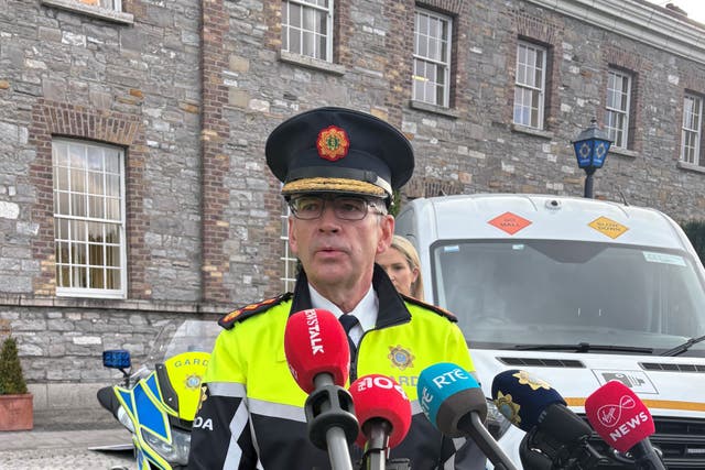 Garda Commissioner Drew Harris said he is updated every day on the investigation (Cate McCurry/PA)