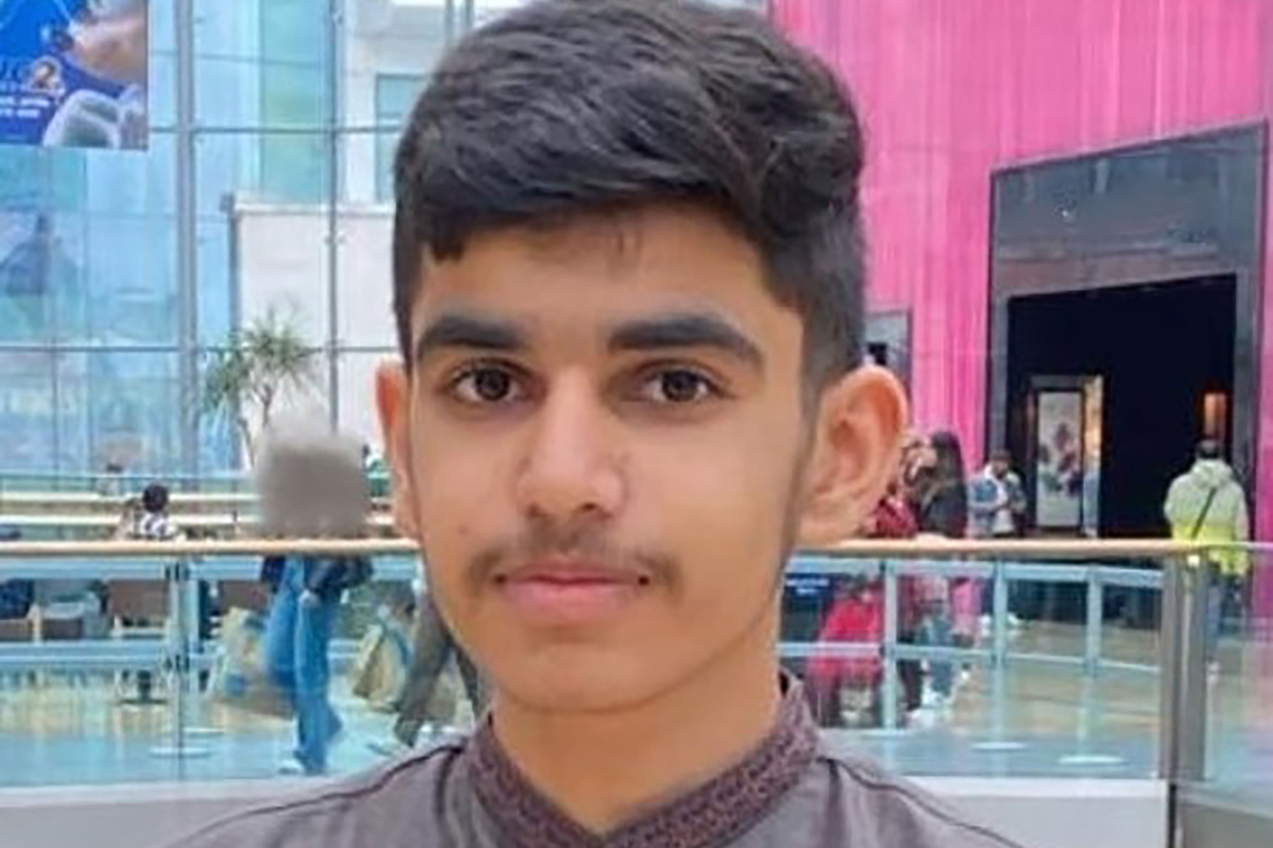 Muhammad Hassam Ali was stabbed in the heart in the centre of Birmingham. (West Midlands Police/PA)