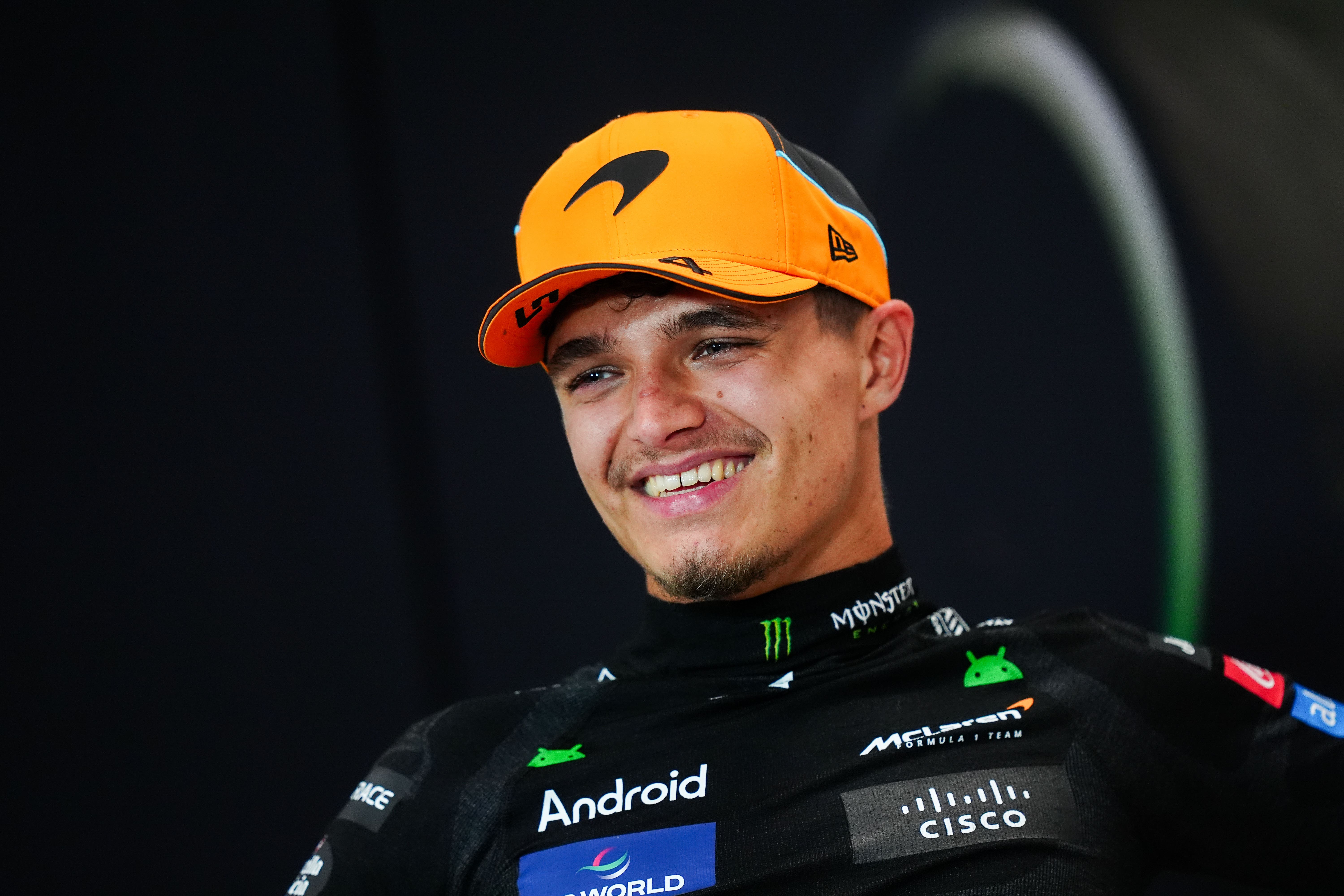 Lando Norris was quickest in practice at Interlagos (Daivd Davies/PA)