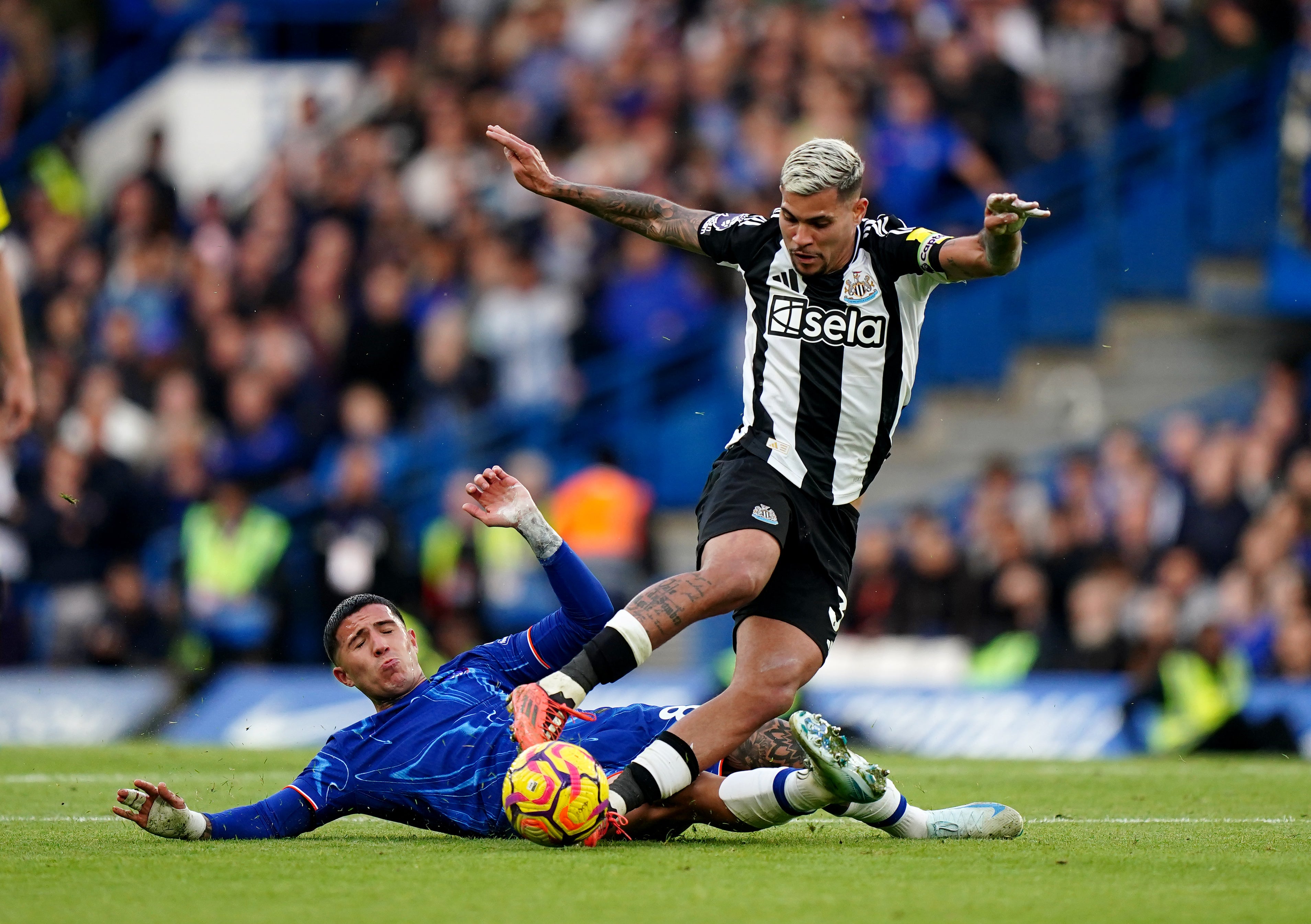 Enzo Fernandez played in Chelsea’s Carabao Cup exit against Newcastle (Zac Goodwin/PA)