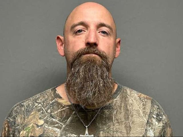 <p>Daren Christopher Abbey, 41, was arrested and charged with the killing of Dustin Kjersem, a Montana camper who was found brutally killed in a tent on October 12, 2024</p>