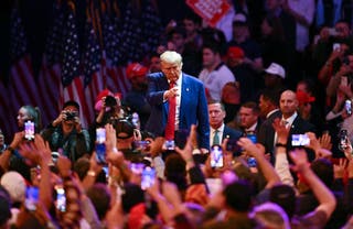 Trump at MSG in October