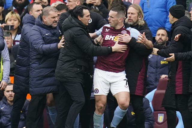 Unai Emery and Ange Postecoglou will do battle again this weekend (Nick Potts/PA)