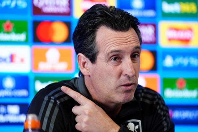 Unai Emery has taken Aston Villa to the top table of English football (David Davies/PA)