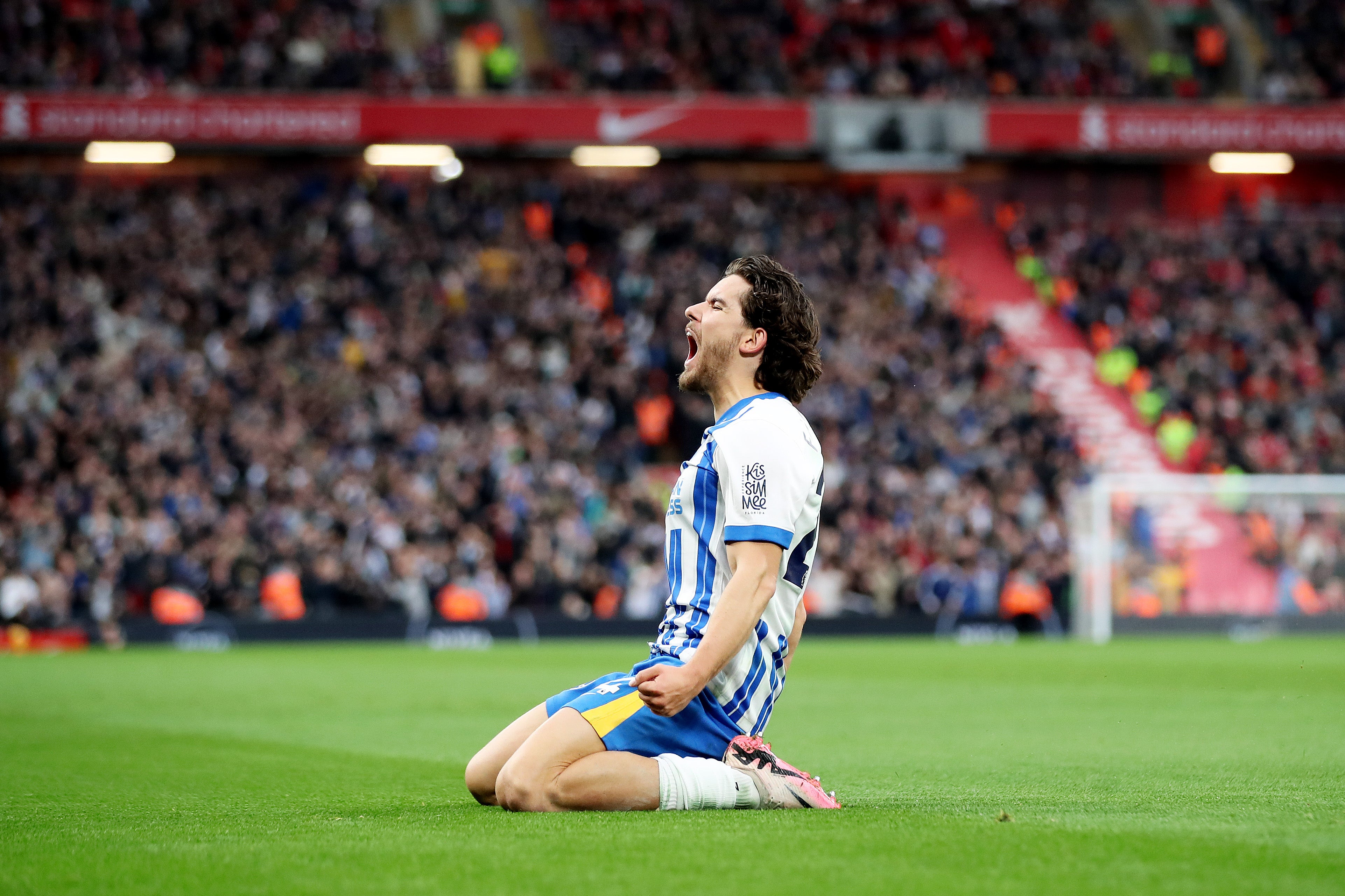 Ferdi Kadioglu scored a well-deserved opener for Brighton