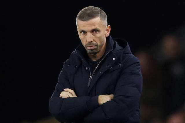 Gary O’Neil was at the centre of chants from home supporters during his side’s 2-2 draw with Crystal Palace (Barry Coombs/PA)