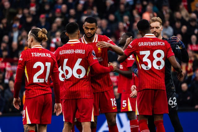 <p>Liverpool defeated Brighton at Anfield </p>