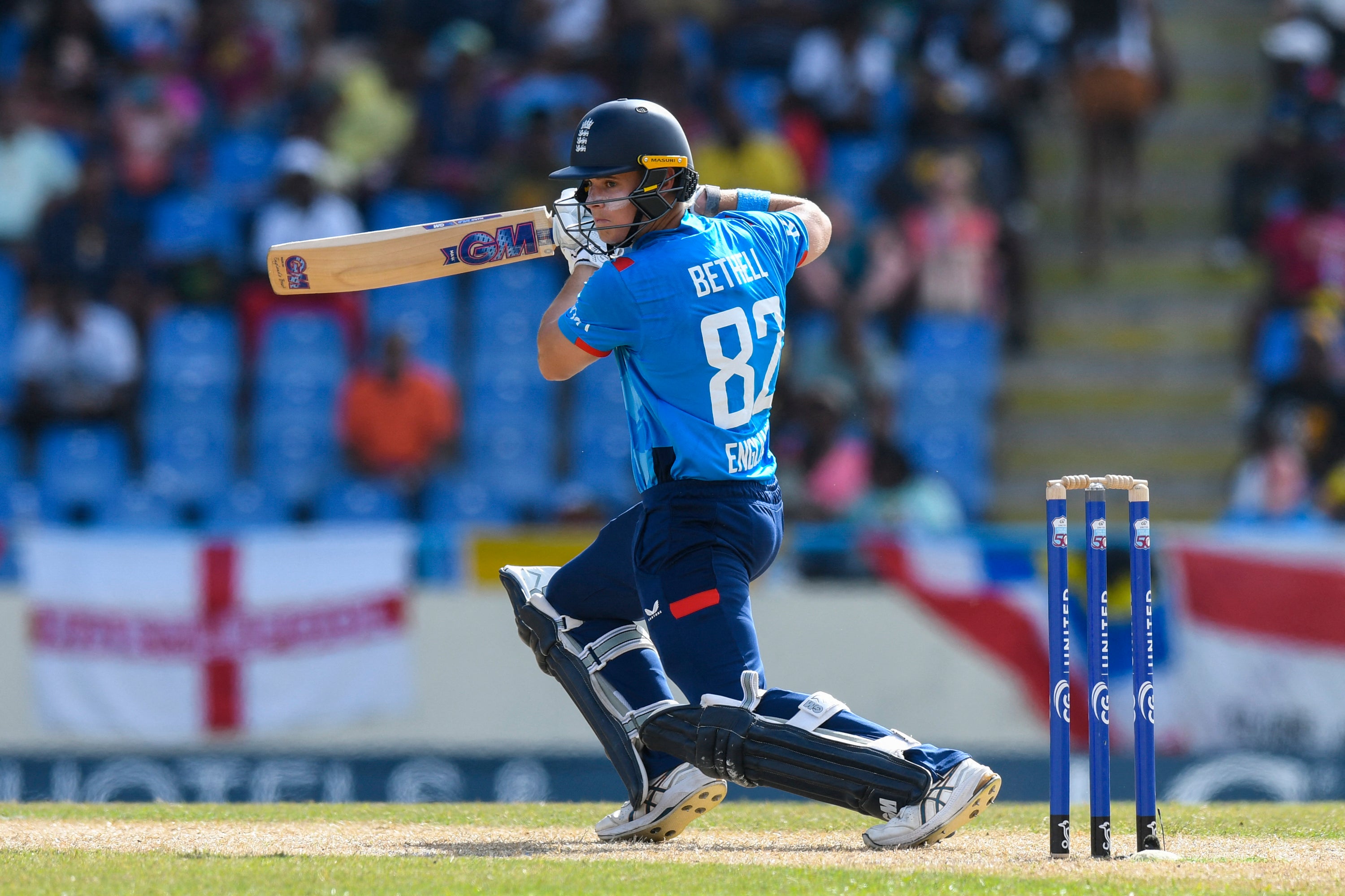 Jacob Bethell scored his first 50 in an England shirt