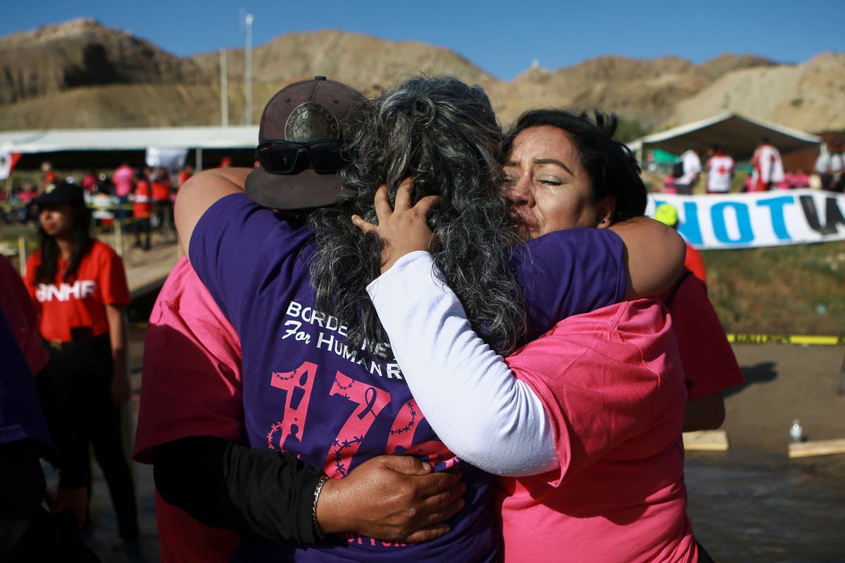 Nearly 200 families separated by US-Mexico border reunite briefly in annual event