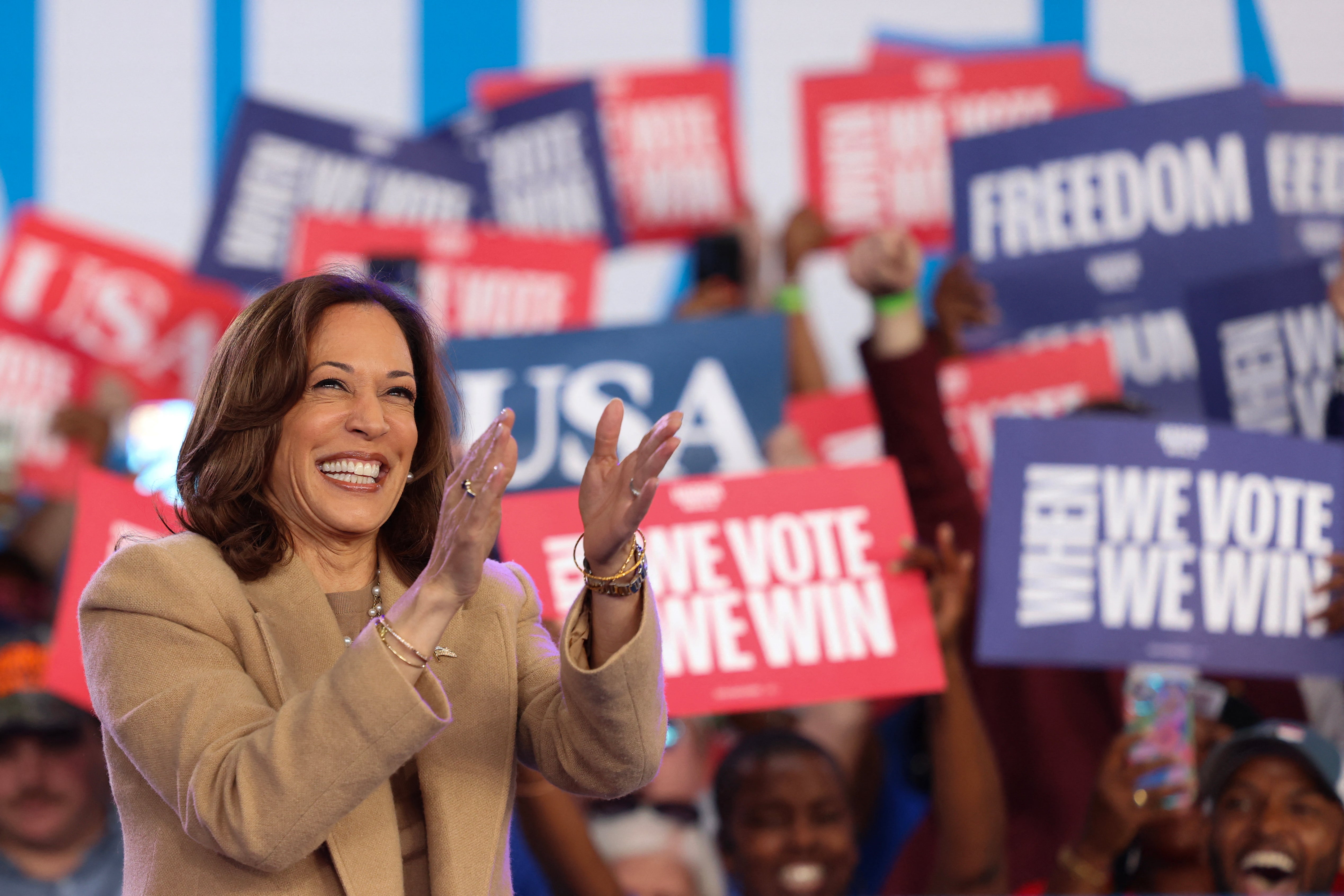 Harris had a boost in a surprise poll in a state Trump won twice