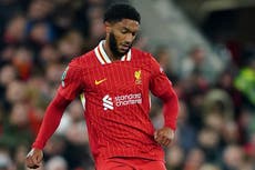 Liverpool boss Arne Slot waxes lyrical over Joe Gomez’s display against Brighton