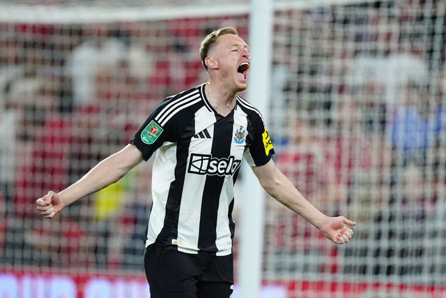 Midfielder Sean Longstaff admits the form of Newcastle’s star men will define their season (Mike Egerton/PA)