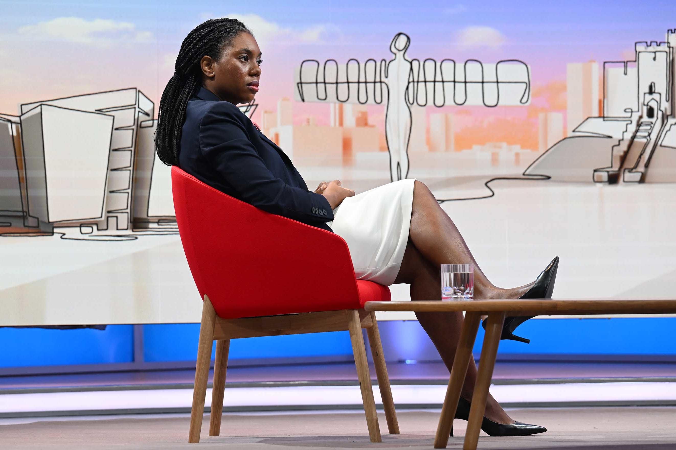 New Conservative Party leader Kemi Badenoch said taxes and borrowing had been too high under her party (Jeff Overs/BBC/PA)