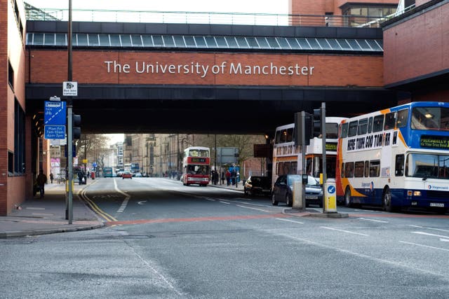 The University of Manchester on Oxford Road (Alamy/PA)