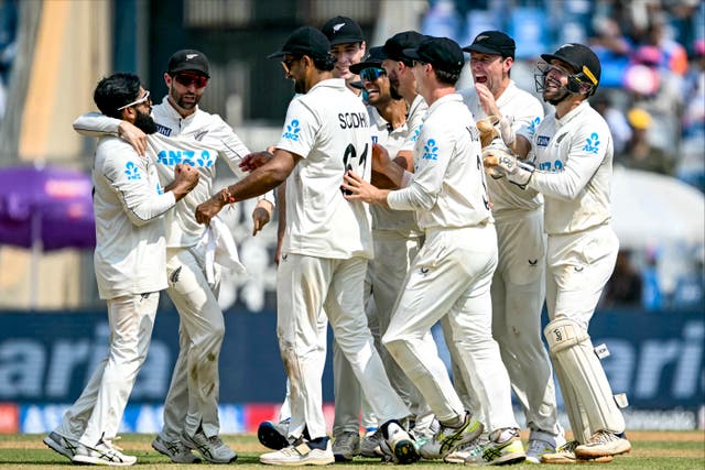 <p>New Zealand completed a 3-0 series victory over India</p>