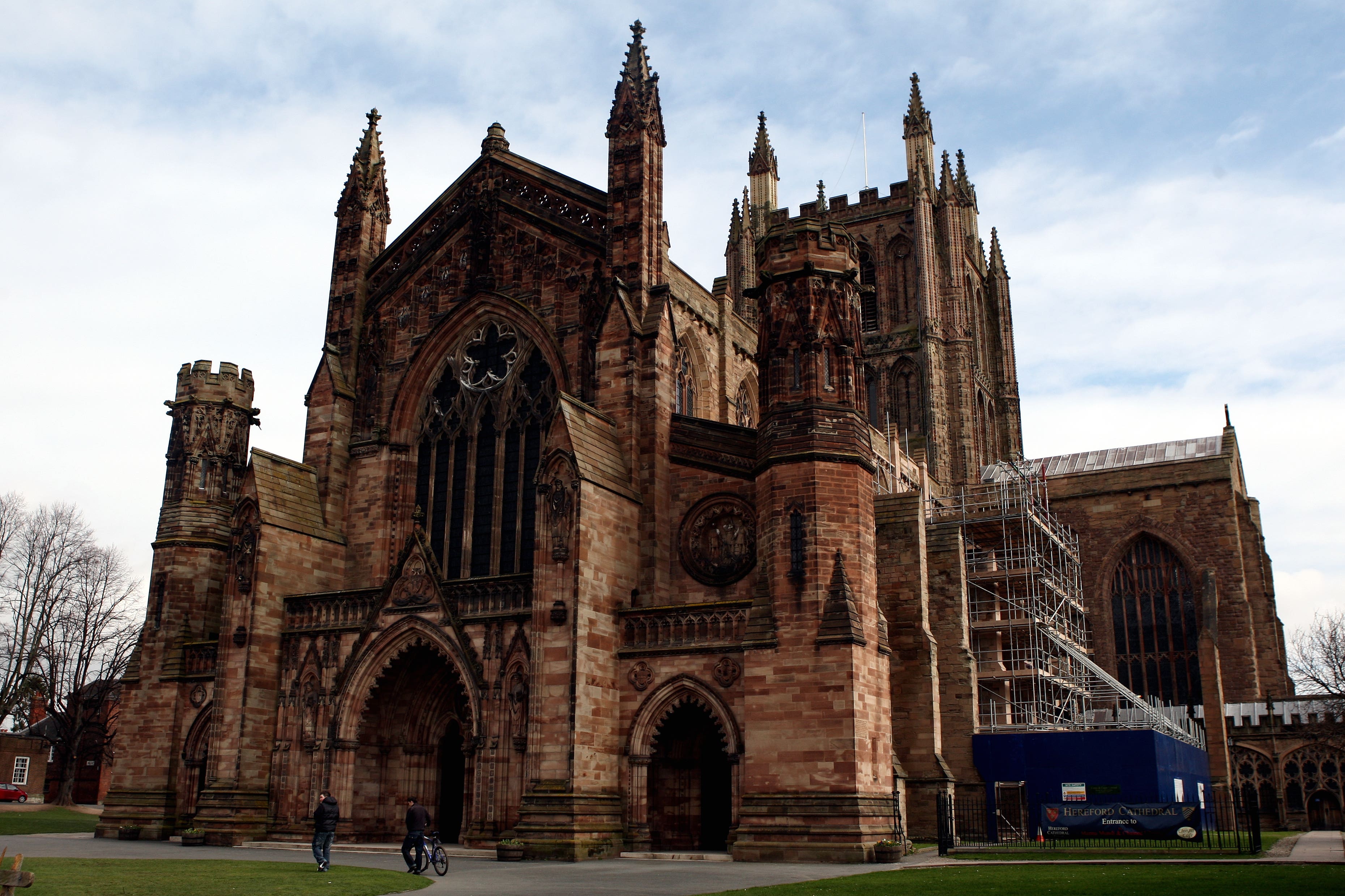 The incident occurred at Hereford Cathedral (David Davies/PA)