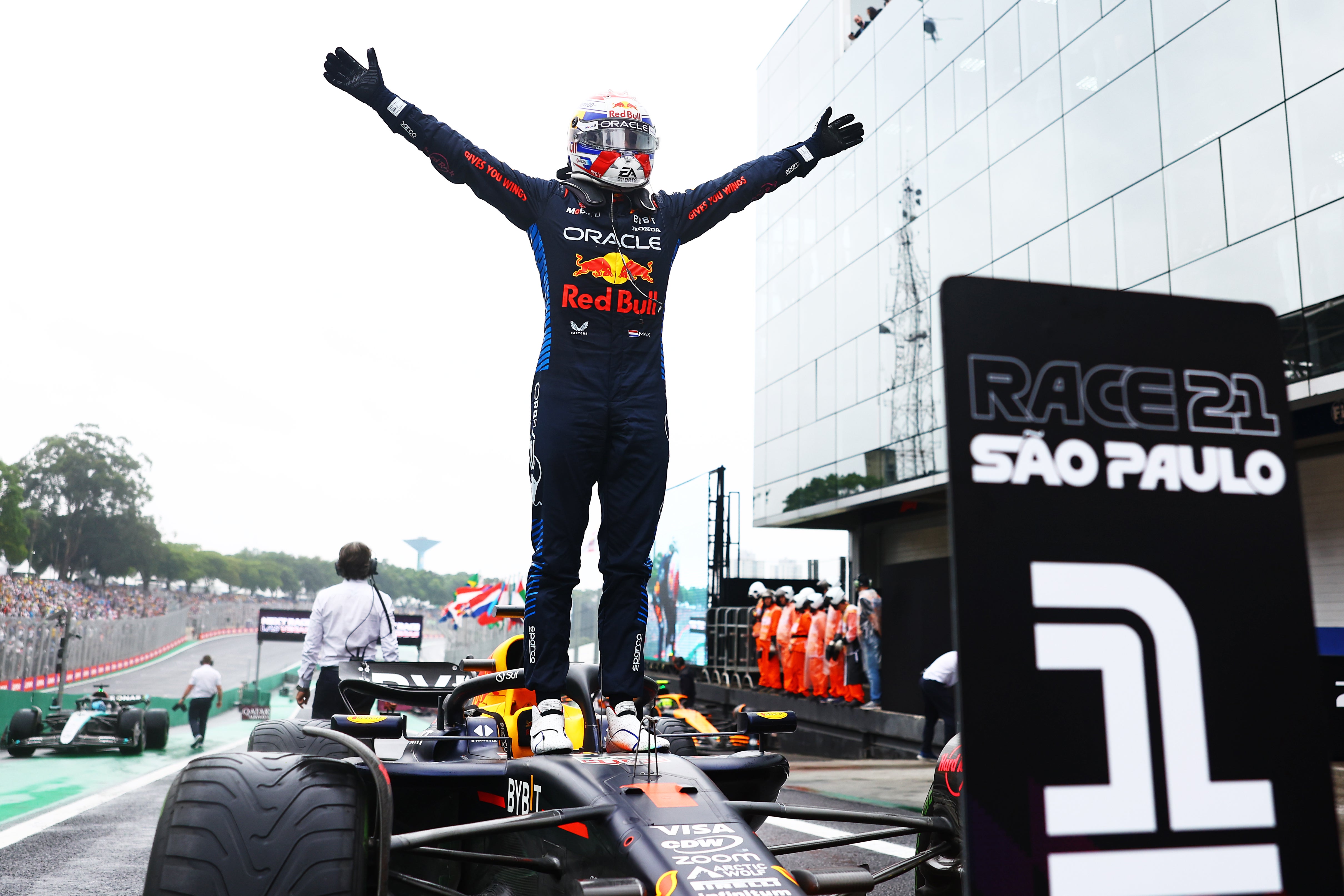 Max Verstappen won an action-packed Brazilian Grand Prix