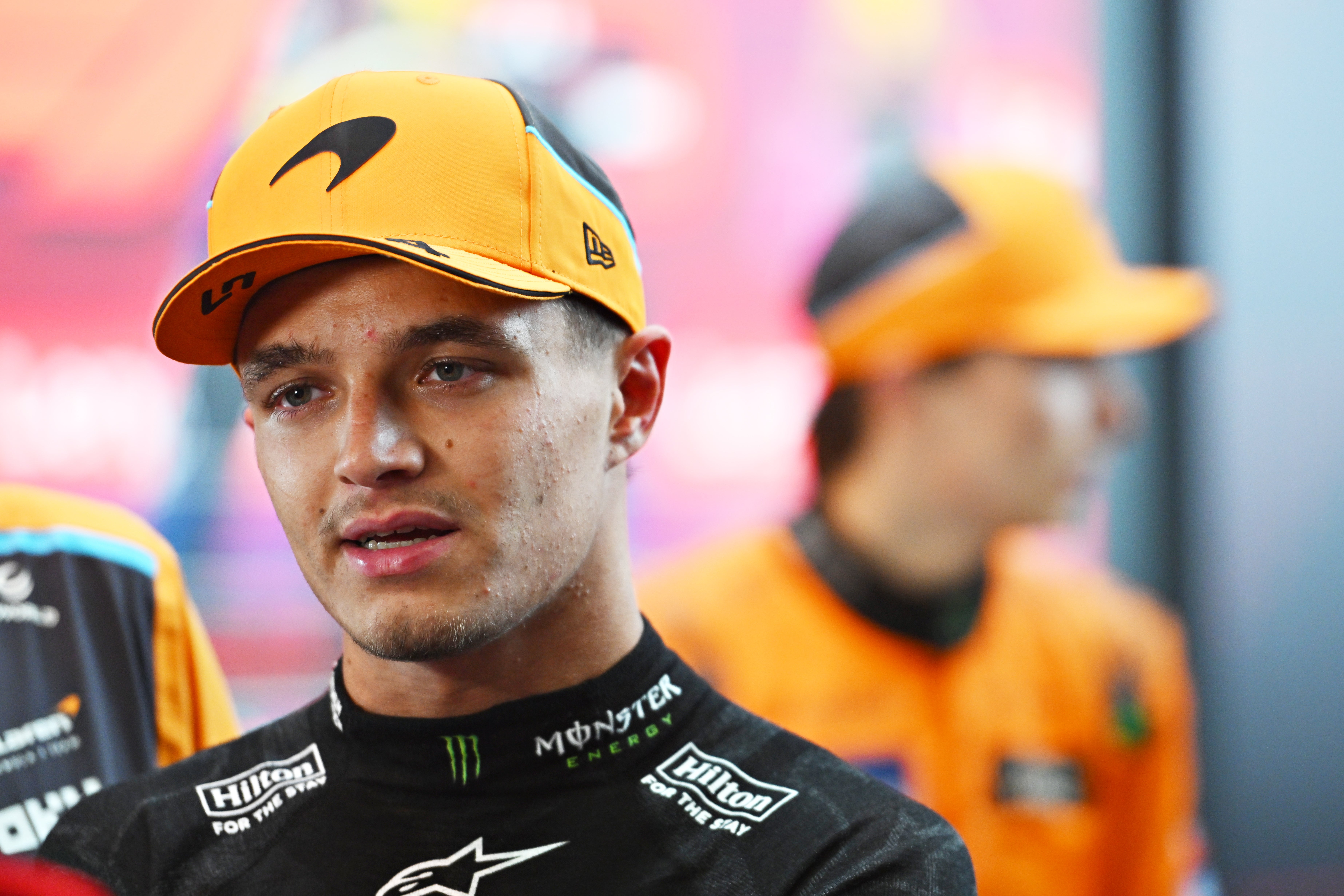 Lando Norris was crestfallen as his title hopes slipped away