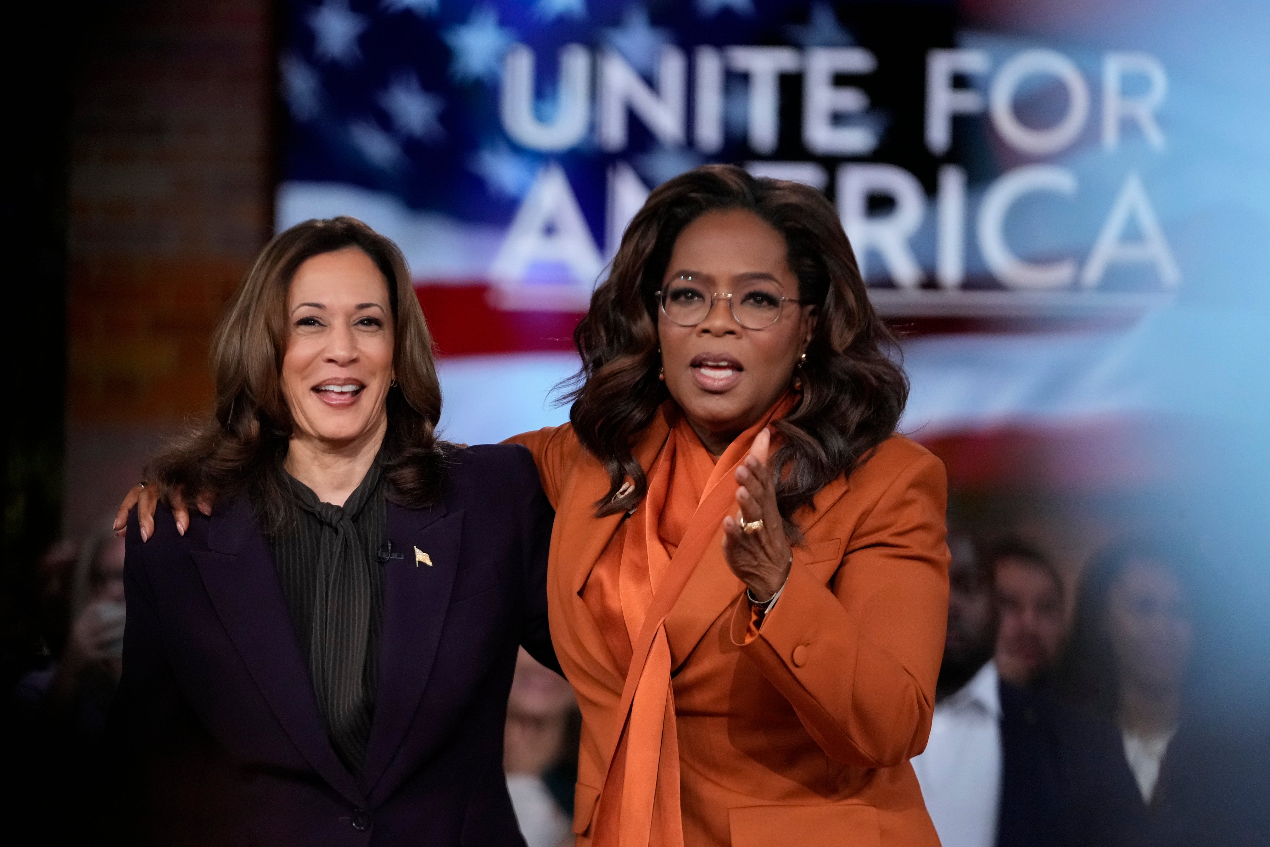 Kamala Harris livestreamed the rally hosted by Oprah Winfrey on her campaign YouTube channel