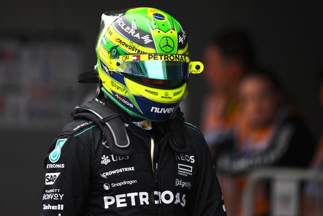 <p>Lewis Hamilton was critical of his Mercedes car at the Brazilian Grand Prix </p>