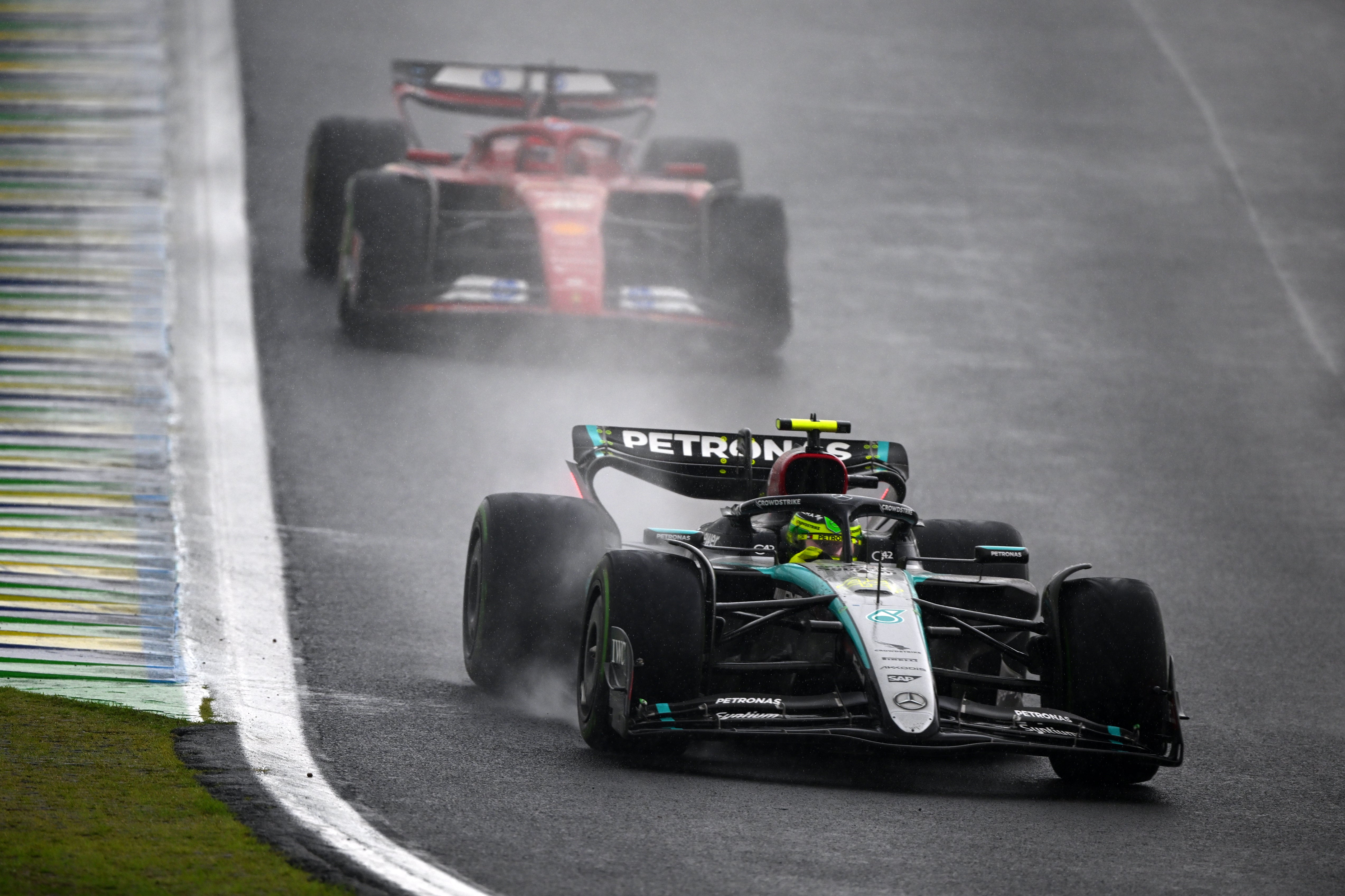 Hamilton finished 10th in Interlagos