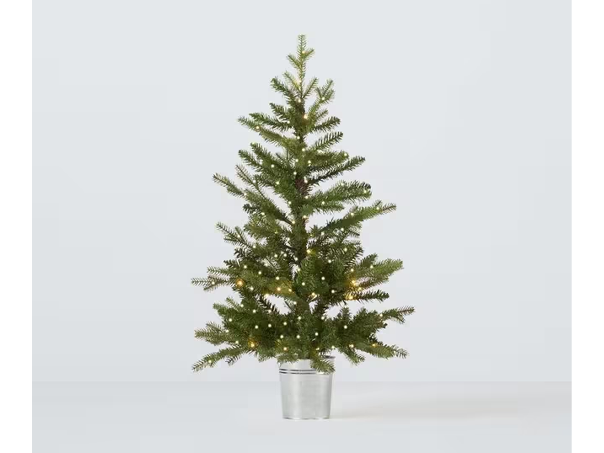 John Lewis Pre-lit Christmas Tree in Zinc Bucket 3ft IndyBest Review