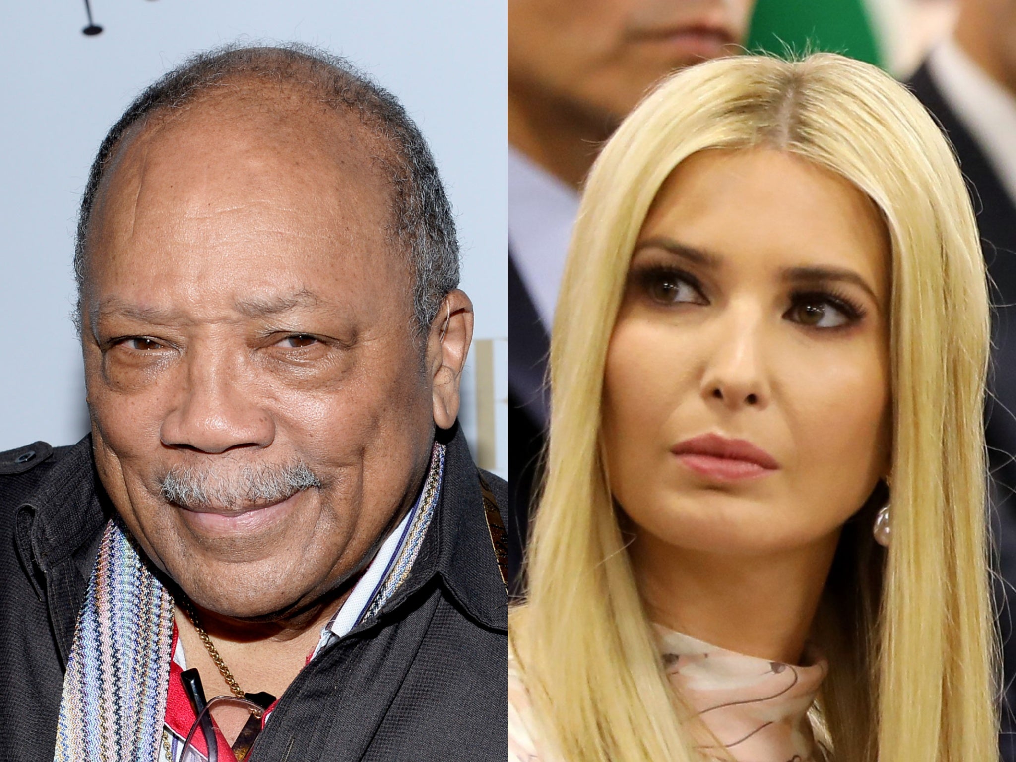 Quincy Jones and Ivanka Trump